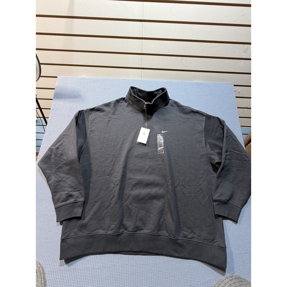 Nike Swoosh Authentic Sweatshirt Men Sz 4XL Black‎ Brand New